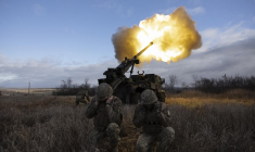 30 canons Caesar ont déjà été fournis à Kiev (illustration) ( AFP / SAMEER AL-DOUMY )