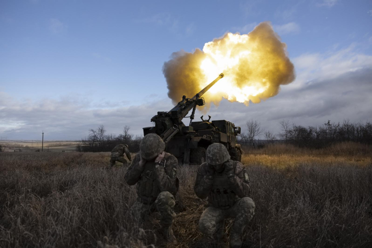 30 canons Caesar ont déjà été fournis à Kiev (illustration) ( AFP / SAMEER AL-DOUMY )