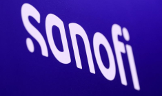 Le logo de Sanofi au salon VivaTech