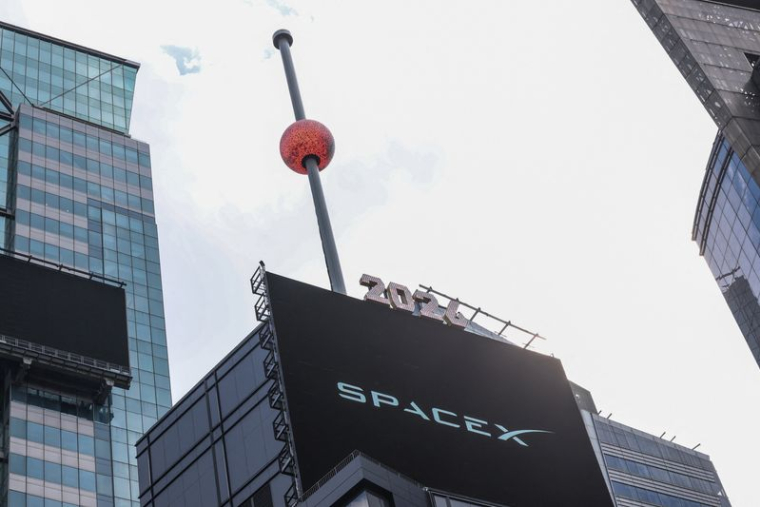 L'introduction en bourse (IPO) de SpaceX au Nasdaq MarketSite de New York