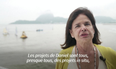 Les œuvres nautiques de l'artiste français Daniel Buren dans la baie de Rio