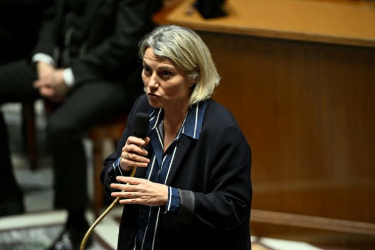 La ministre de la Santé, Stéphanie Rist, à l'Assemblée nationale, le 21 janvier 2026 à Paris ( AFP / JULIEN DE ROSA )