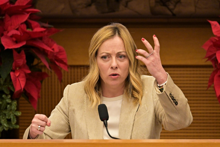 Le gouvernement de la Première ministre italienne Giorgia Meloni table désormais sur un déficit de 4,3% pour 2024. ( AFP / Andreas SOLARO )