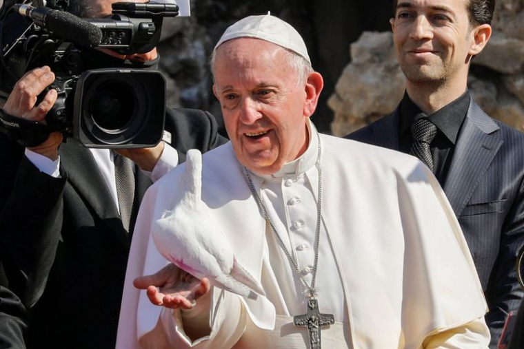 LE PAPE FRANÇOIS À MOSSOUL, ANCIEN BASTION IRAKIEN DE L'ETAT ISLAMIQUE