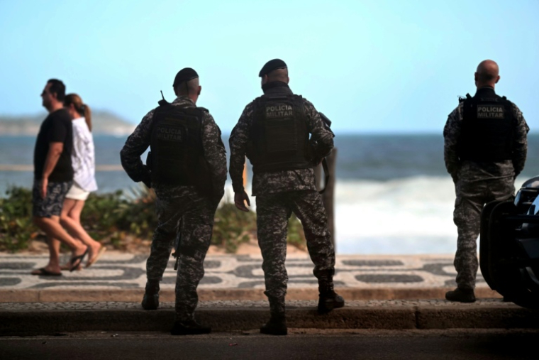 La police militraire en faction à Rio de Janeiro, au Brésil, le 2 septembre 2026 ( AFP / MAURO PIMENTEL )