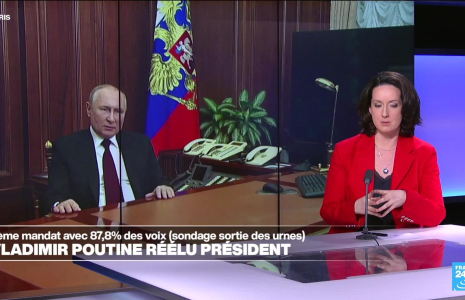 Vladimir Poutine réélu avec 87,8 % des voix (sondage sortie des urnes)
