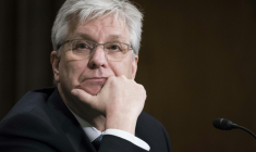 Le gouverneur Christopher Waller, le  13 février 2020 ià Washington ( GETTY IMAGES NORTH AMERICA / Sarah Silbiger )