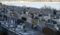 Le cimetière marin de Saint-Tropez, où se trouve la tombe de la famille de Brigitte Bardot, le 29 décembre 2025 ( AFP / MIGUEL MEDINA )