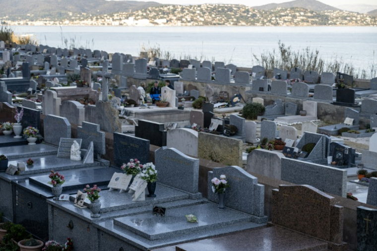 Le cimetière marin de Saint-Tropez, où se trouve la tombe de la famille de Brigitte Bardot, le 29 décembre 2025 ( AFP / MIGUEL MEDINA )