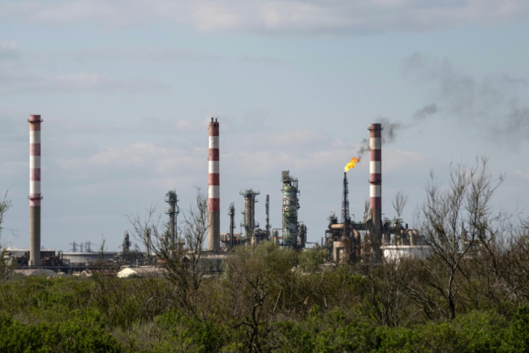 La raffinerie Esso de Fos-sur-Mer, le 25 mars 2026. ( AFP / Elodie CLEMENT )