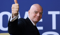 Gianni Infantino, à East Rutherford, New Jersey, le 19 juillet 2026 ( GETTY IMAGES NORTH AMERICA / FLORENCIA TAN JUN )