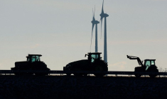 Des tracteurs à Vehlefanz, Allemagne
