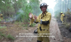 Incendie en Gironde: aux lisières du mégafeu, des brûlages pour contrer les flammes