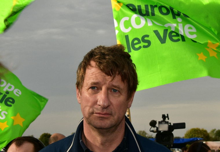 Yannick Jadot à Sainte-Soline, le 29 octobre 2022. ( AFP / PASCAL LACHENAUD )