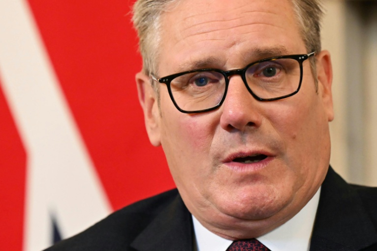 Le Premier ministre britannique Keir Starmer s'exprime au 10 Downing Street à Londres, le 16 septembre 2025 ( POOL / Leon Neal )