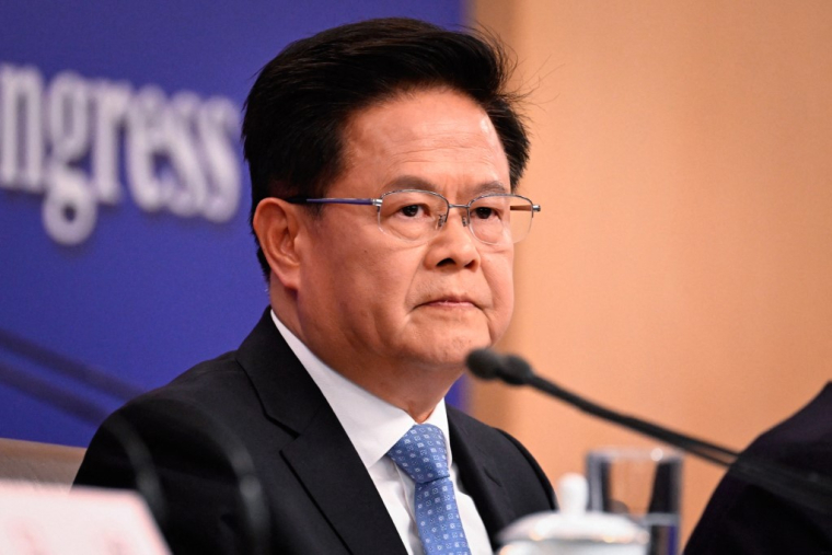 Zheng Shanjie à Pékin, en Chine, le 6 mars 2024. ( AFP / WANG ZHAO )