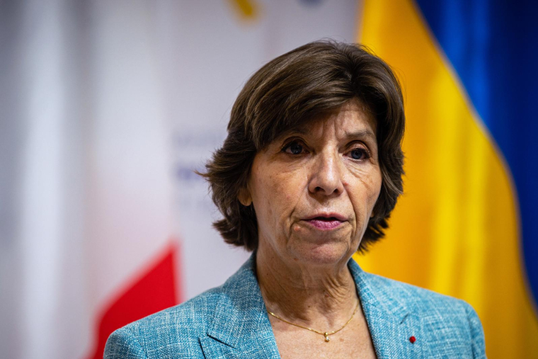Catherine Colonna, le 27 septembre 2022, à Kiev ( AFP / Dimitar DILKOFF )