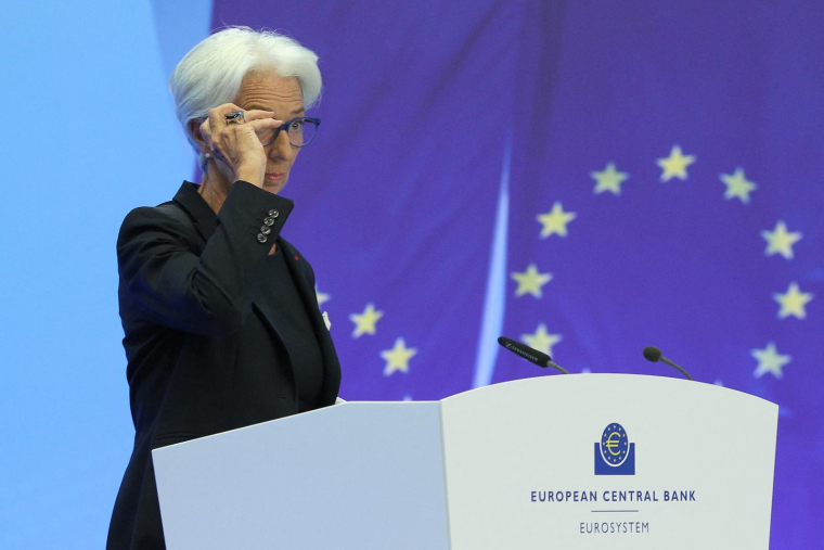 Christine Lagarde, le 21 juillet 2022, à Francfort ( AFP / DANIEL ROLAND )
