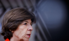 La ministre française des Affaires étrangères Catherine Colonna lors d'une réunion à Bruxelles