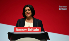 La ministre britannique de l'Intérieur, Shabana Mahmood, le deuxième jour de la conférence annuelle du Parti travailliste à Liverpool, le 29 septembre 2025 ( AFP / Paul ELLIS )