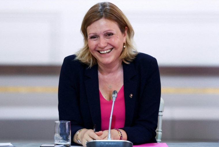 La présidente de l'Assemblée nationale Yaël Braun-Pivet à Paris le 12 juillet 2025 ( POOL / Tom Nicholson )