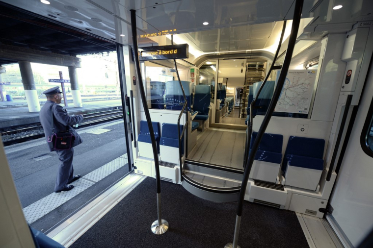 Un TER à la gare de Bordeaux Saint-Jean le 15 septembre 2014. ( AFP / MEHDI FEDOUACH )