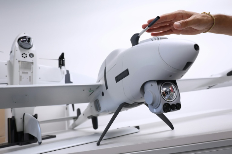 Un drone de la start-up Quantum Systems à Gilching, août 2026 ( AFP / Karl-Josef Hildenbrand )