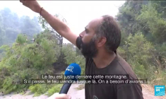 Incendie en Grèce : sur l'île d'Eubée, les pompiers toujours en lutte contre les flammes