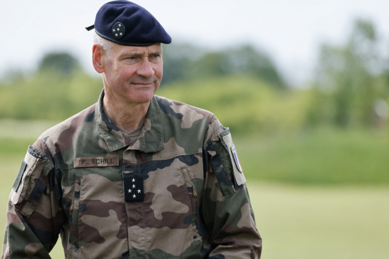 Pierre Schill à Beynes, le 6 mai 2025. ( AFP / LUDOVIC MARIN )