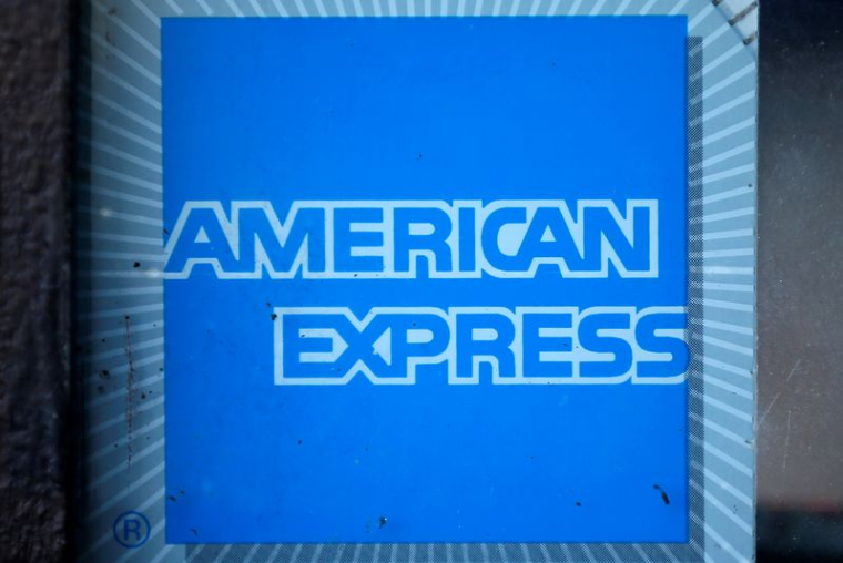 Le logo de la société American Express
