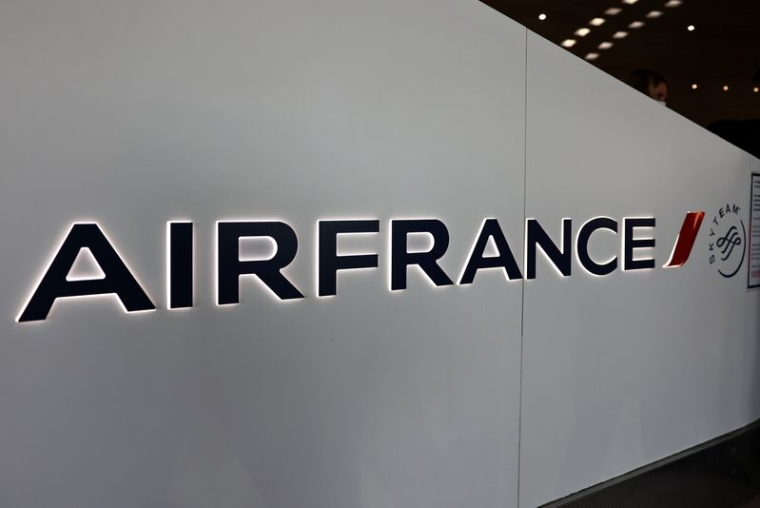 Photo d'archives du logo d'Air France à l'aéroport de Paris Charles de Gaulle