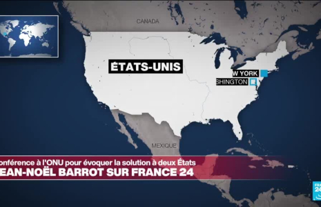 Jean-Noël Barrot sur France 24 : "La solution à deux États est en danger de mort"