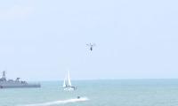 Franky Zapata tente de traverser la Manche: décollage du "AirScooter"