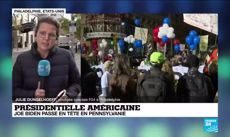Présidentielle américaine : Biden passe en tête en Pennsylvanie avec un peu plus de 5 000 voix