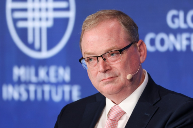 Le conseiller économique de Donald Trump, Kevin Hassett, à Beverly Hills en Californie le 4 mai 2026 ( AFP / Patrick T. Fallon )