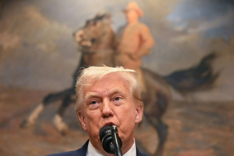 Donald Trump à Washington le 30 juillet 2025 ( AFP / Jim WATSON )