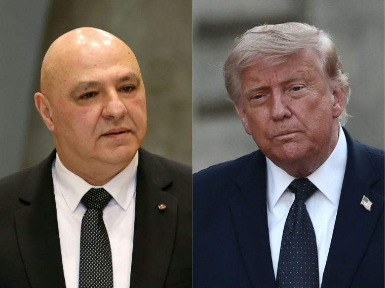 Montage photo du 21 juillet 2026 montrant le président libanais Joseph Aoun (g) et le président américain Donald Trump ( AFP / ANWAR AMRO )
