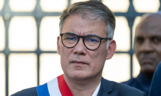 Olivier Faure à Paris, le 19 juin 2025. ( AFP / EMMA DA SILVA )