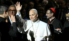 Le pape Léon XIV au Movistar Arena de Madrid, Espagne, le 7 juin 2026 ( AFP / Javier SORIANO )