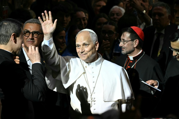 Le pape Léon XIV au Movistar Arena de Madrid, Espagne, le 7 juin 2026 ( AFP / Javier SORIANO )