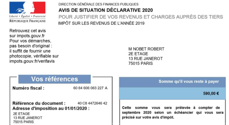 Une fois votre déclaration effectuée, le fisc vous indique l'impôt qu'il vous reste à payer, le cas échéant. (© DR)