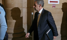 Nicolas Sarkozy au Palais de Justice de Paris le 7 avril 2026 ( AFP / Thomas SAMSON )