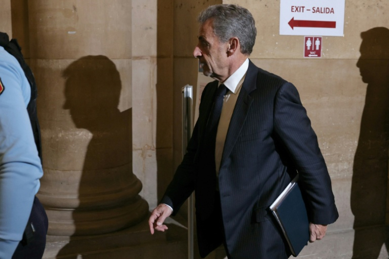 Nicolas Sarkozy au Palais de Justice de Paris le 7 avril 2026 ( AFP / Thomas SAMSON )