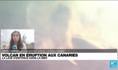 Canaries : la lave s'enfonce dans l'océan, craintes sur la qualité de l'air
