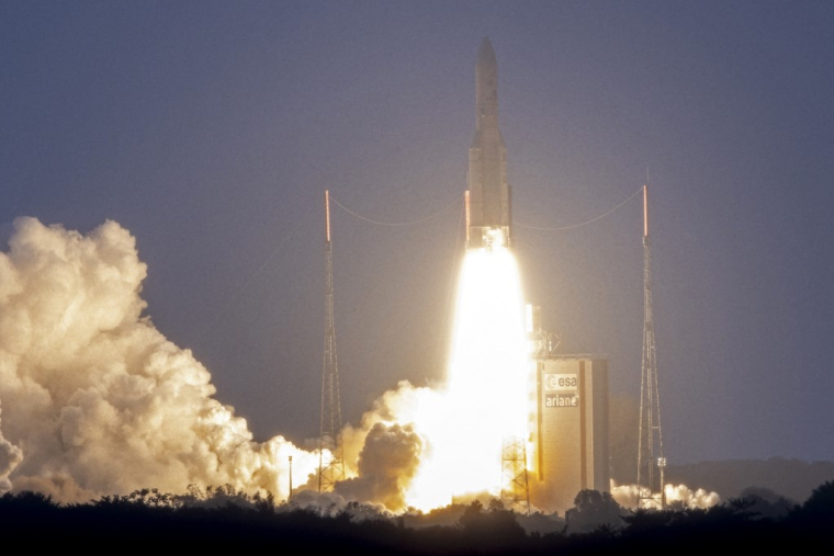 Un lancement à la base de Kourou, en janvier 2020 (illustration) ( AFP / JODY AMIET )