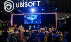 Le stand Ubisoft lors de la 14ème édition de la Paris Game Week, le 23 octobre 2024 ( AFP / Dimitar DILKOFF )