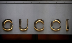 Le logo de Gucci, à Paris