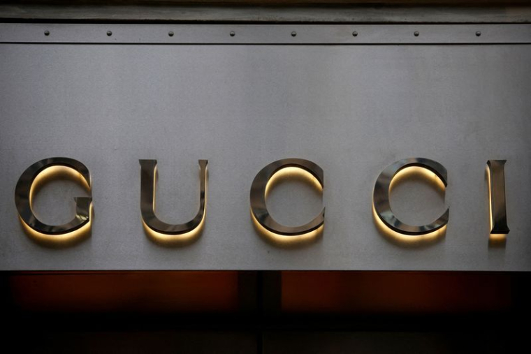 Le logo de Gucci, à Paris