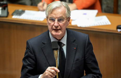 Michel Barnier à Paris, le 26 novembre 2024. ( AFP / BERTRAND GUAY )