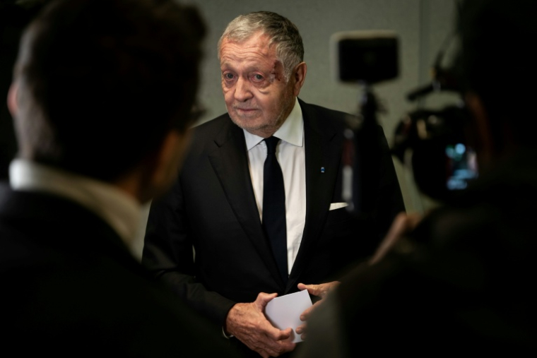 Jean-Michel Aulas à Lyon le 25 novembre 2025 ( AFP / ARNAUD FINISTRE )